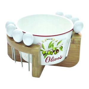 Nuova R2S 10-Piece Bistrot Olives Bowl Set Multicolor Nuova R2S 10-Piece Bistrot Olives Bowl Set Multicolor